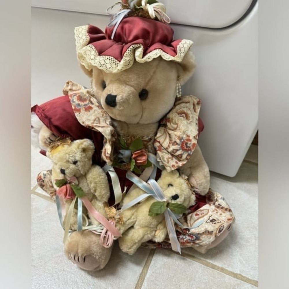 VTG RARE HOUSE of LLOYD Teddy Bear- THEODORA AND TWINS